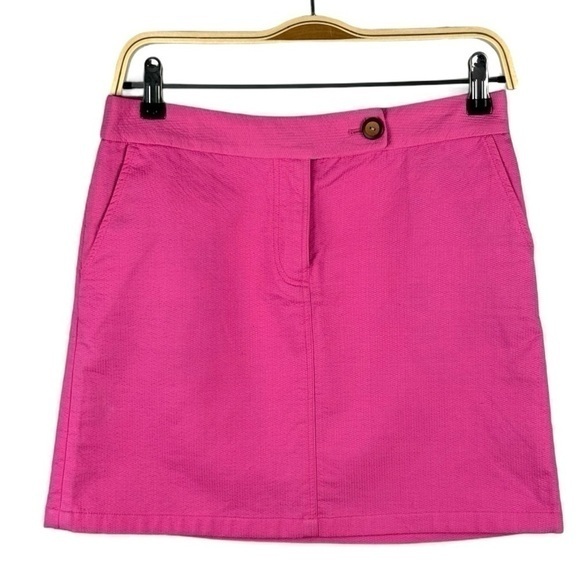 Anthropologie Vanessa Virginia Hot Pink Mini Size 0 Tropical Skirt - Picture 1 of 5